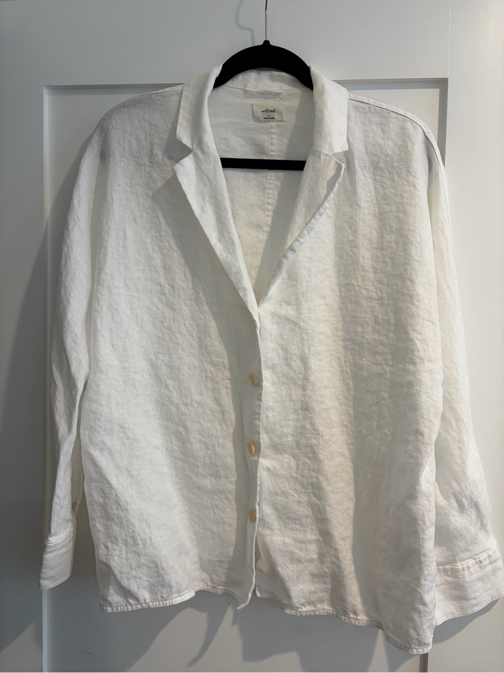 Wilfred Freeform Linen Shirt - White